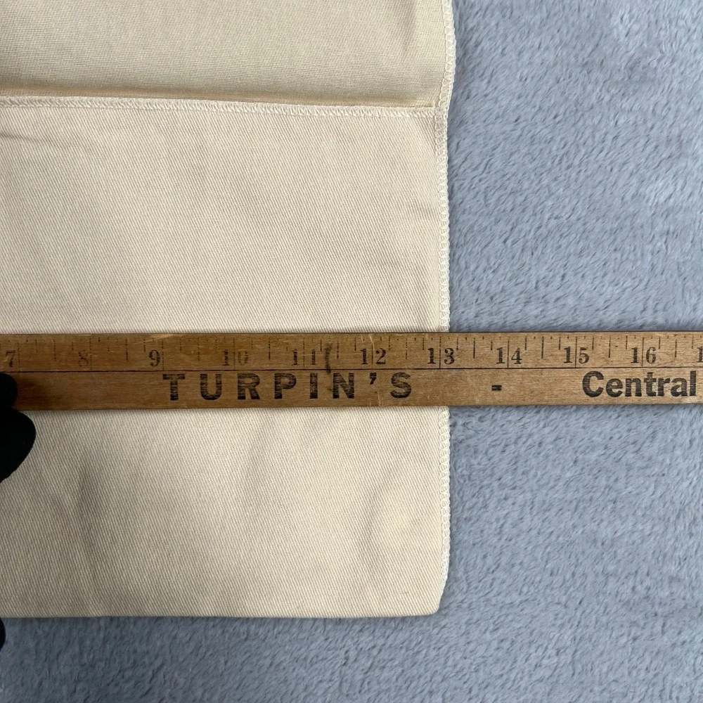 Louis Vuitton Original Flap Dust Bag 13x7.5 Beige Cotton Wallet Storage Cover